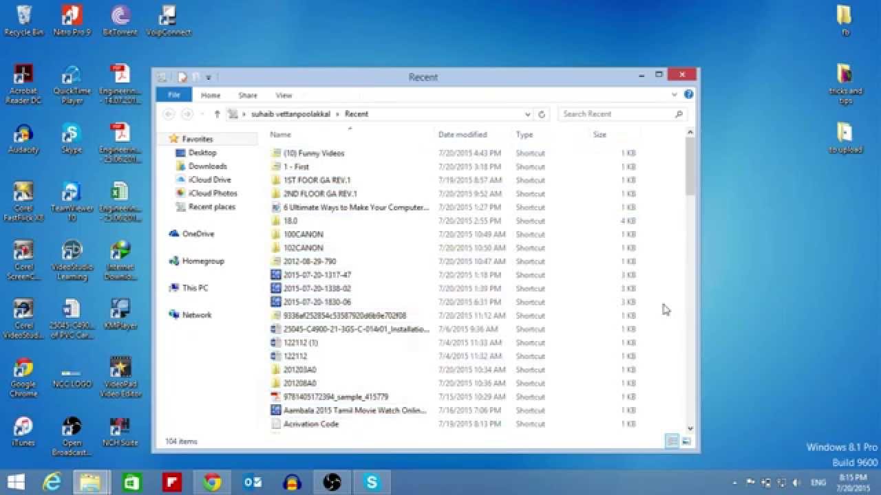 find any file on windows 8.1